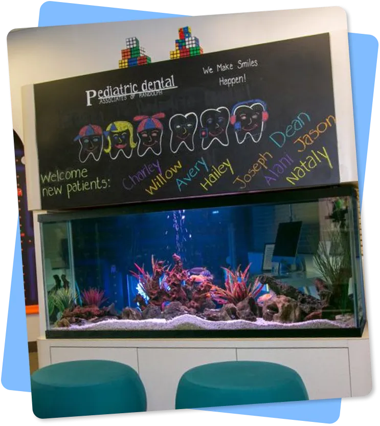 Fish Tank at Pediatric Dental Associates of Randolph